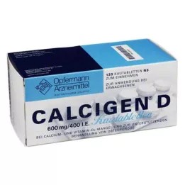 CALCIGEN D 600 mg/400 I.E. rágótabletta, 120 db