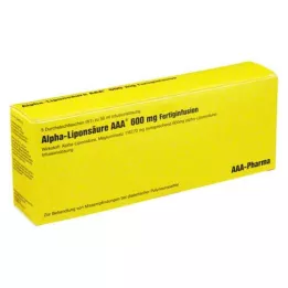 ALPHA LIPONSÄURE AAA 600 mg-os injekciós üvegek, 5X50 ml