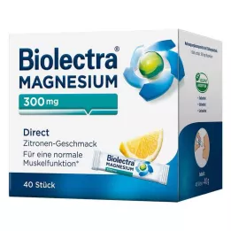 BIOLECTRA Magnézium 300 mg Direct Lemon Sticks, 40 db