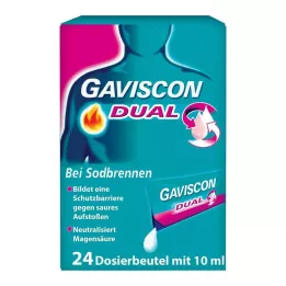 GAVISCON kettős 500 mg/213 mg/325 mg felfüggesztők.im táska, 24x10 ml