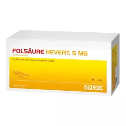FOLSÄURE HEVERT 5 mg ampulok, 100 ST