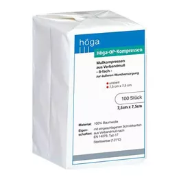 HÖGA-KOMPRESSEN OP 7,5x7,5 cm Unstertil 8 -oldat, 100 db