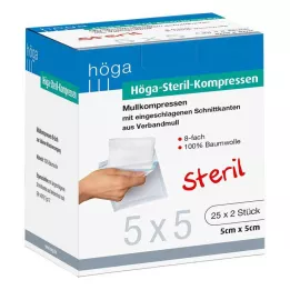 HÖGA-KOMPRESSEN 5x5 cm steril 8 -szor, 25x2 db