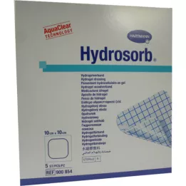 Hydroszorb sebkötés 10x10 cm, 5 db