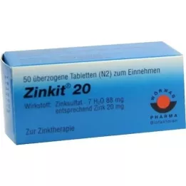 ZINKIT 20 felesleges tabletta, 50 db
