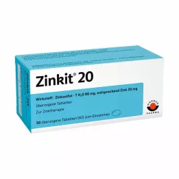 ZINKIT 20 db bevont tabletta, 50 db