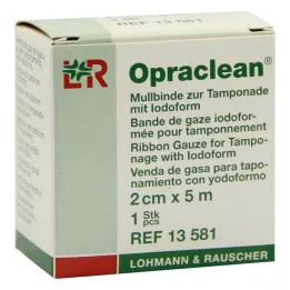 OPRACLEAN Gézkötés jodoformos tamponhoz 2 cm x 5 m, 1 db