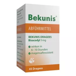 BEKUNIS Bisacodyl Dragees 5 mg gyomornedv-ellenálló tabletta, 45 db