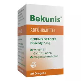 BEKUNIS Bisacodyl Dragees 5 mg gyomornedv-ellenálló tabletta, 80 db