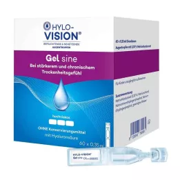 HYLO-VISION Gel sine egyadagos pipetták, 60X0,35 ml