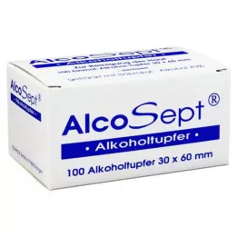 ALKOHOLTUPFER Alcosept, 100 db