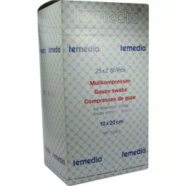 MULLKOMPRESSEN 10x20 cm steril 12 rétegű 17 réteges, 50 db