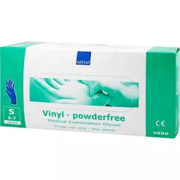 VINYL Kesztyű púdermentes kis kék, 100 db