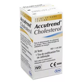 ACCUTREND Koleszterin tesztcsíkok, 25 db
