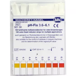 PH-FIX Az indikátorpálcák pH 3,6-6,1, 100 db