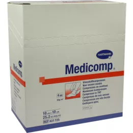 Medicomp tömörítés 10x10 cm steril, 25x2 db