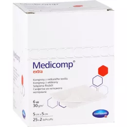 Medicomp Extra tömörítés 5x5 cm steril, 25x2 db