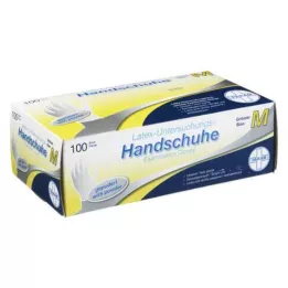 HANDSCHUHE Eldobható latex porított M, 100 db