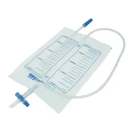 Vizeletzacskó nem steril 2000 ml Nrv vízelvezető keresztszeleppel, 1 db