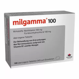 MILGAMMA 100 mg-os bevont tabletta, 100 db