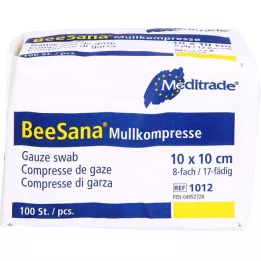 MULLKOMPRESSEN 10x10 cm-es nem steril 8 rétegű, 100 db