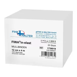 MULLBINDEN 12 cmx4 m 100% pamut, 20 db
