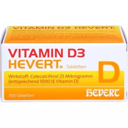 VITAMIN D3 HEVERT tabletta, 100 db