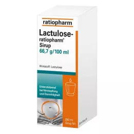 LACTULOSE-ratiopharm szirup, 200 ml