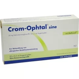 CROM-OPHTAL Sine szemcseppek EDB, 20x0,5 ml