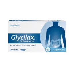 GLYCILAX Kúpok felnőtteknek, 6 db