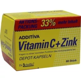 ADDITIVA C+Zink Depotkaps. Action Pack, 80 db