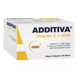ADDITIVA C-vitamin+Cink Depó kapszula, Akciós csomag, 80 db