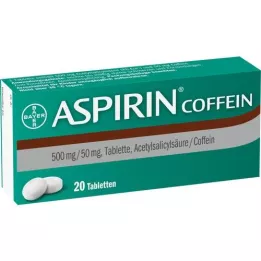 ASPIRIN koffein tabletták, 20 db