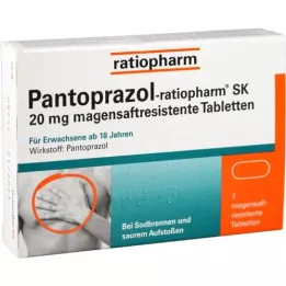 Pantoprazolratiopharm SK 20 mg gyomorsat