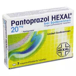 PANTOPRAZOL HEXAL b.Gyomorégés gyomornedv-ellenálló tabletta, 7 db