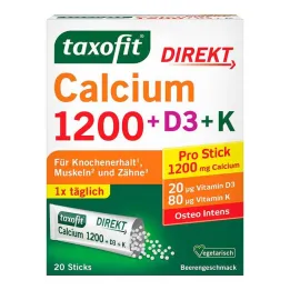 Taxofit Kalcium 1200 + D3 + K Közvetlen Rúdok, 20 Rúd