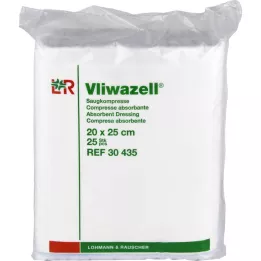 VLIWAZELL Nedvszívó borogatás nem steril 20x25 cm, 25 db