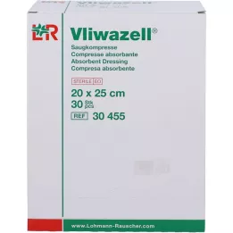 VLIWAZELL Nedvszívó borogatás steril 20x25 cm, 30 db