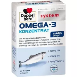 DOPPELHERZ Omega-3 Koncentrátum-rendszer kapszulák, 30 db