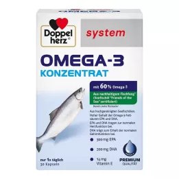 DOPPELHERZ Omega-3 koncentrátum rendszerű kapszula, 30 db