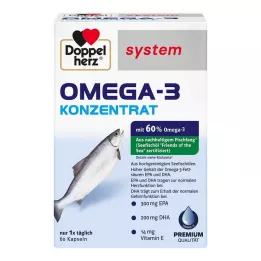 DOPPELHERZ Omega-3 koncentrátum rendszerű kapszula, 60 db