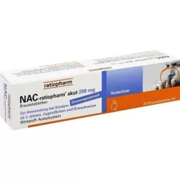 NAC-ratiopharm akut 200 mg köhögésű forrasztó Brokel., 20 db