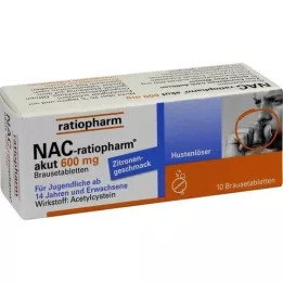 NAC-ratiopharm Akut 600 mg köhögésű forrasztó Brokelass., 10 db