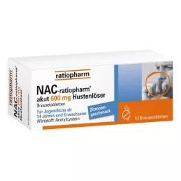 NAC-ratiopharm akut 600 mg köhögéscsillapító pezsgőtabletta, 10 db