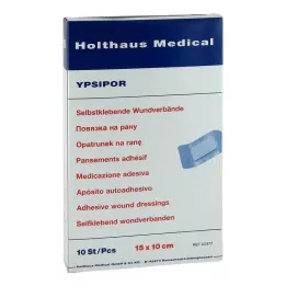 WUNDVERBAND Ypsipor steril 10x15 cm, 10 db