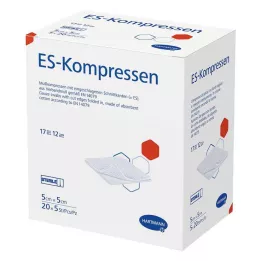 ES-KOMPRESSEN steril 5x5 cm 12-es csomag, 20X5 db