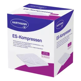 ES-KOMPRESSEN steril 10x10 cm 12-szeres ömlesztett csomag, 10x10 db