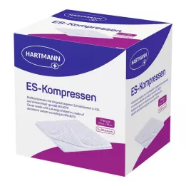 ES-KOMPRESSEN steril 10x10 cm 12-szeres ömlesztett csomag, 5x20 db