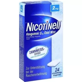 NICOTINELL rágógumi hűvös menta 2 mg, 24 db