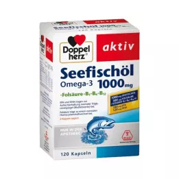 DOPPELHERZ Tengeri halolaj Omega-3 1000 mg+Fols.Caps., 120 db